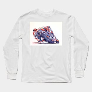 Ballpoint Sketching MotoGP Team No 93 Long Sleeve T-Shirt